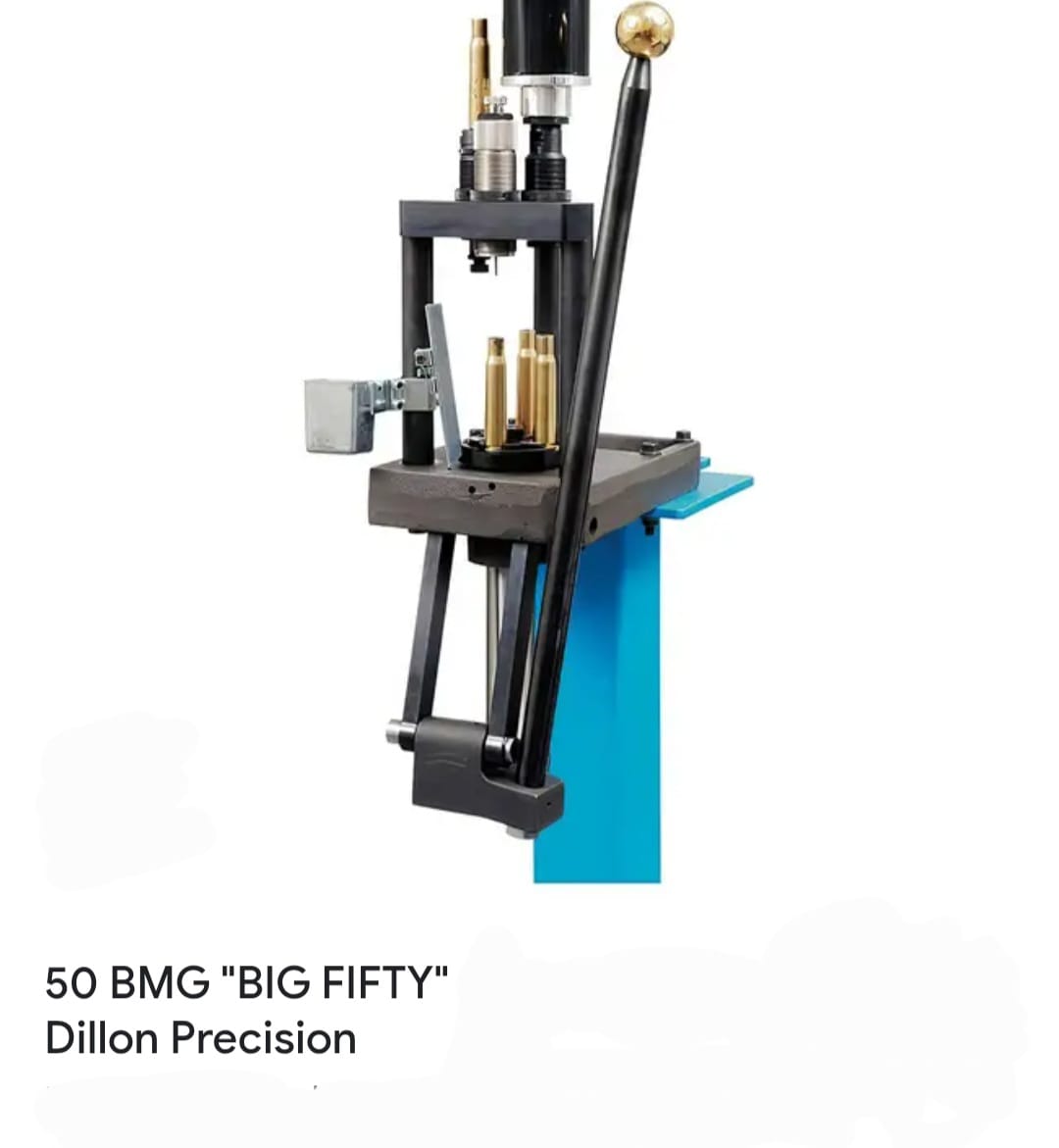 For Sale – DILLON “Big Fifty” 50BMG Reloading Press (2 die set)