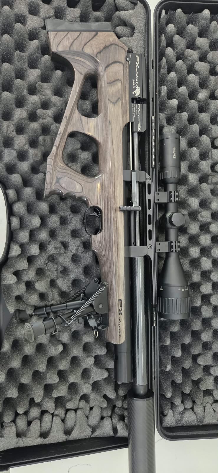 FX Wildcat MK2 Laminate Grey 5.5mm + Hawke Scope