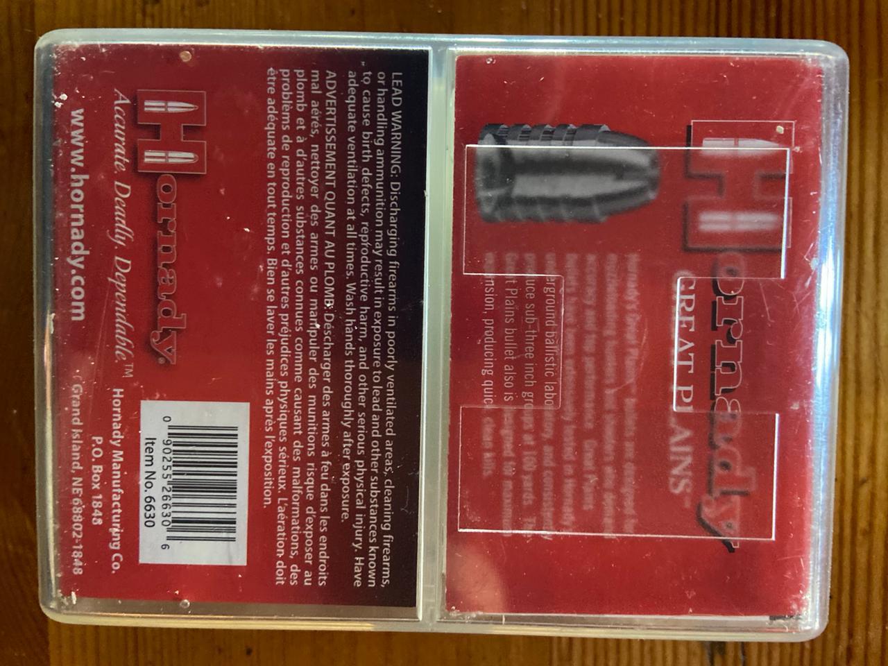 HORNADAY GREAT PLAINS BULLETS